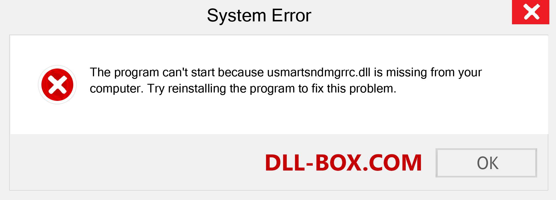  usmartsndmgrrc.dll file is missing?. Download for Windows 7, 8, 10 - Fix  usmartsndmgrrc dll Missing Error on Windows, photos, images